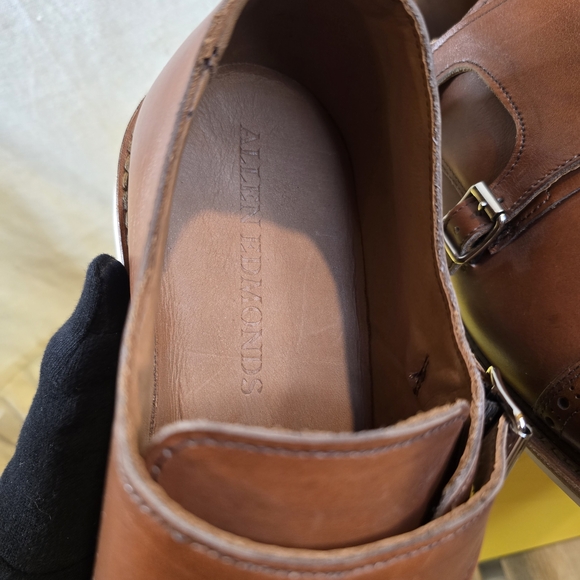 Allen Edmonds Brown Double Charles Monk Strap Oxfords - Picture 6 of 11